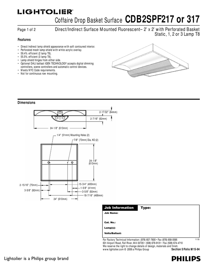 Lightolier CDB2SPF217 User manual