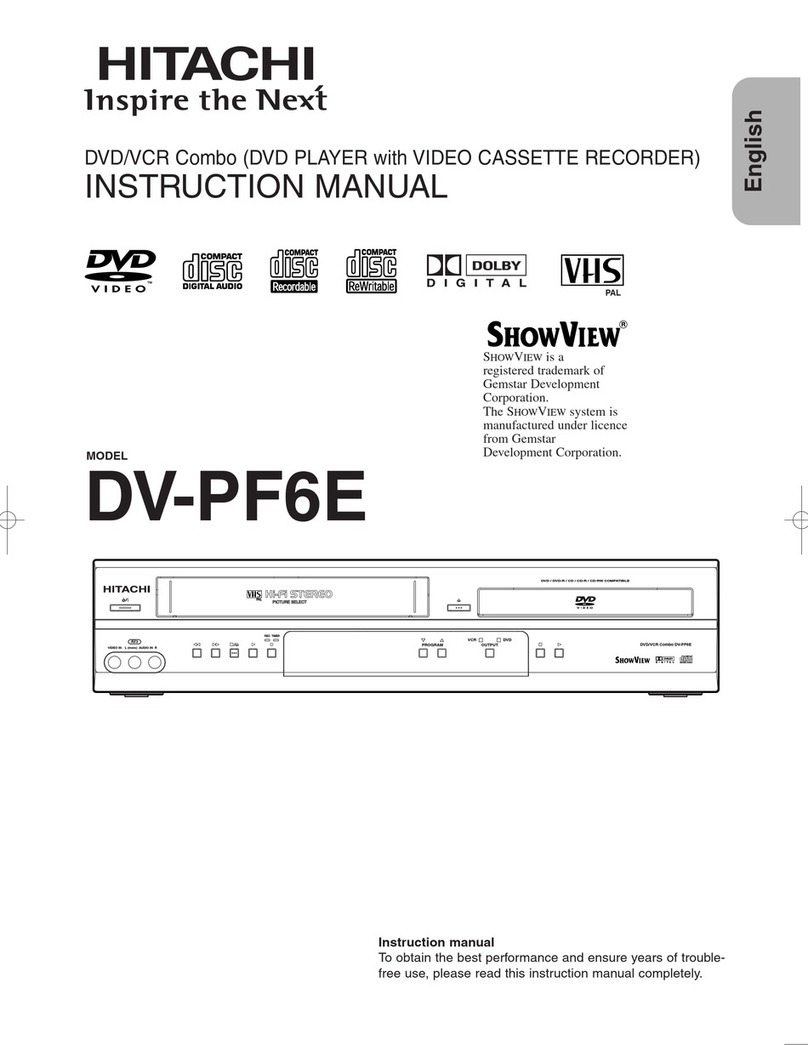 Hitachi DV-PF6E instruction manual