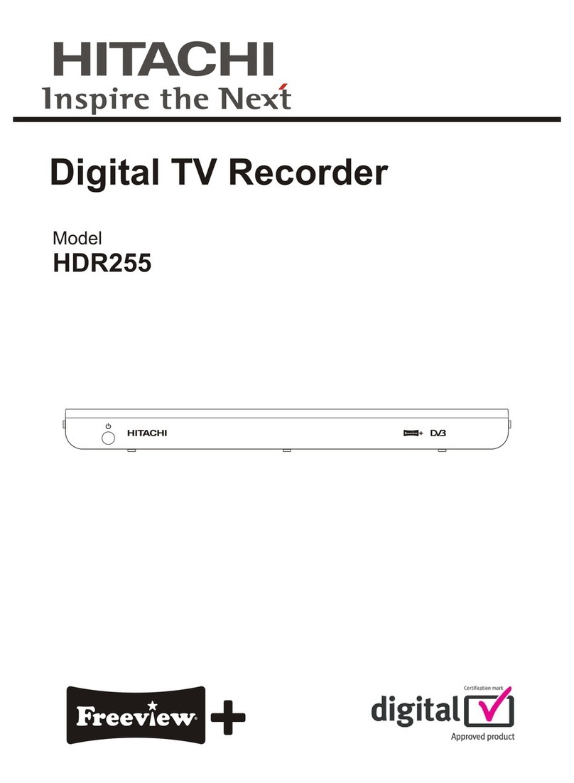 Hitachi HDR255 instruction manual