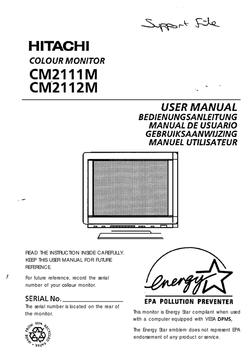 Hitachi CM2111M User manual