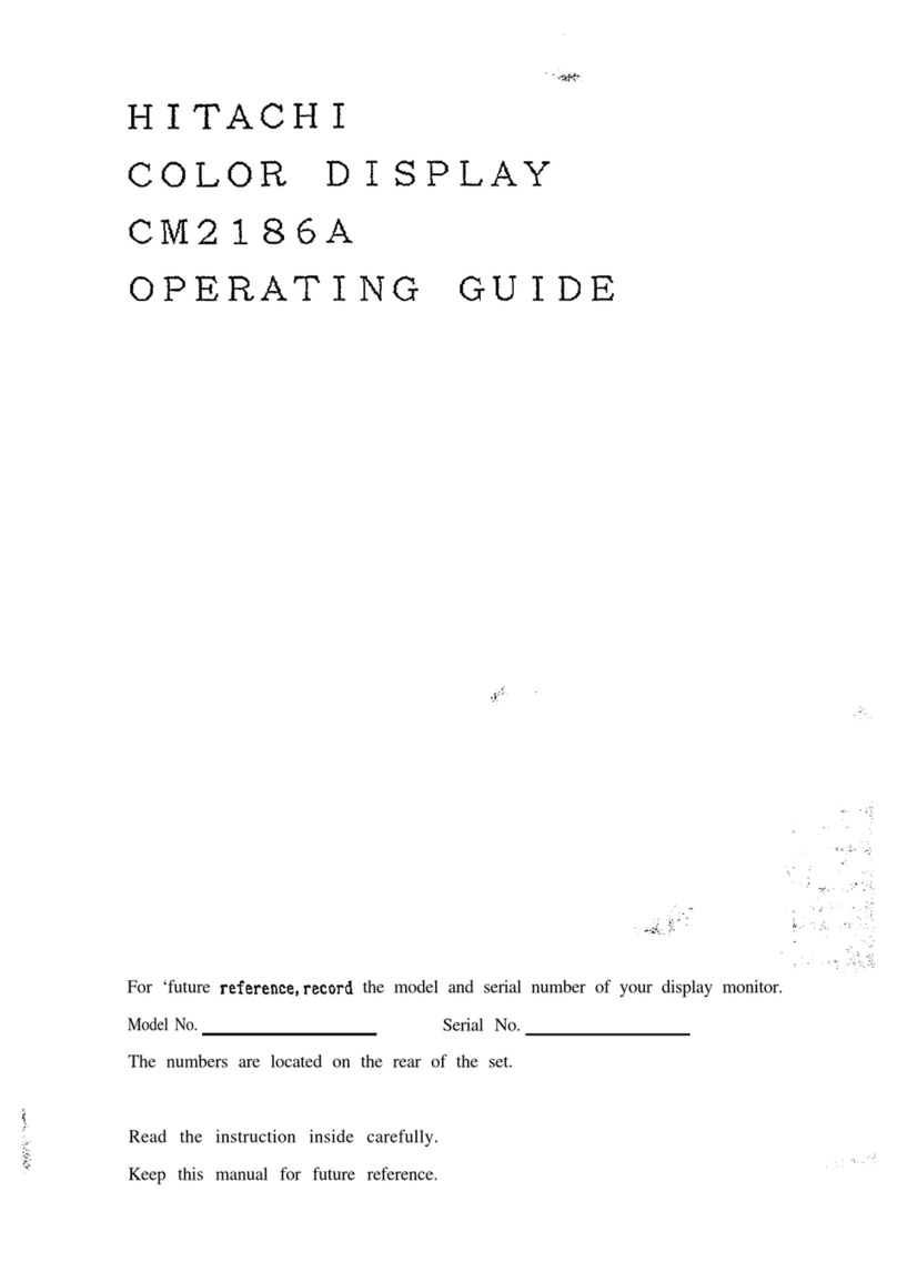 Hitachi CM2186A operating guide