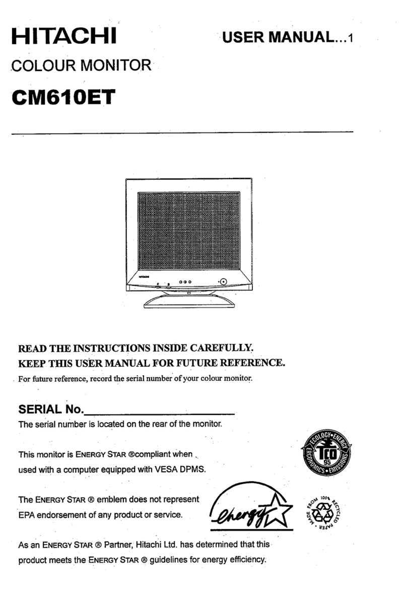 Hitachi CM610ET User manual