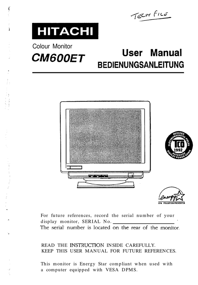 Hitachi CM600ET User manual