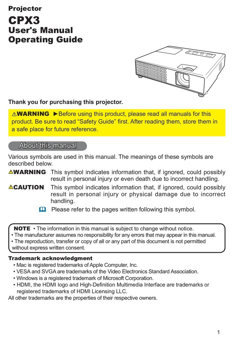 Hitachi CP-X3 Technical Document