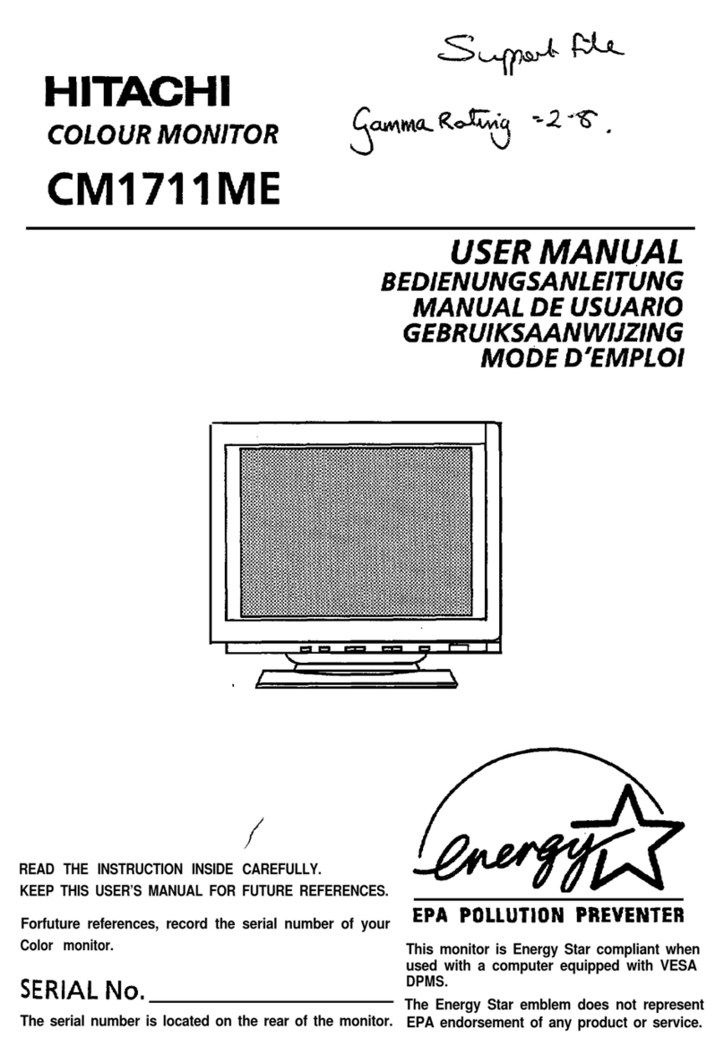 Hitachi CM1711ME User manual