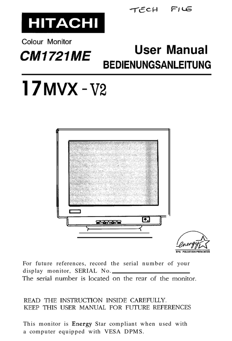 Hitachi CM1721ME user manual