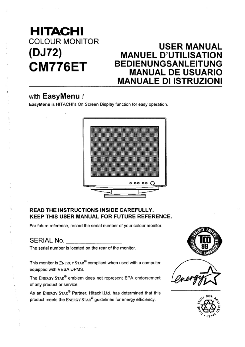 Hitachi CM776ET User manual