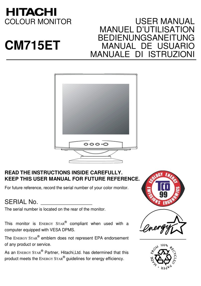 Hitachi CM715ET User manual