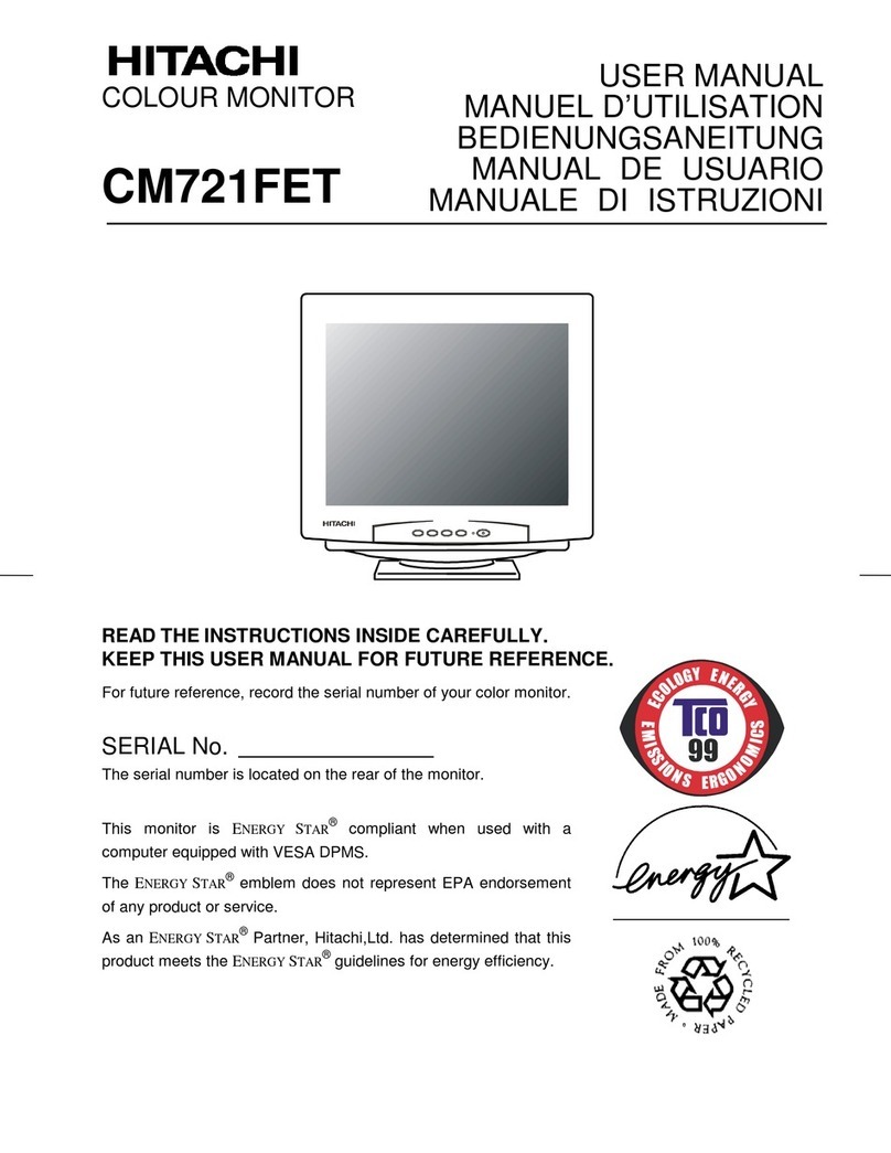 Hitachi CM721FET User manual