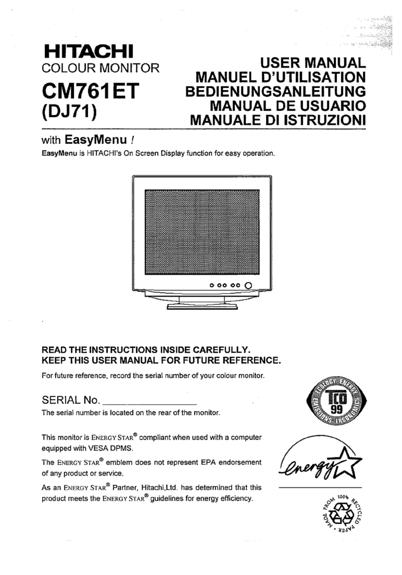 Hitachi CM761ET User manual
