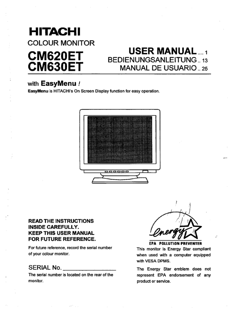 Hitachi CM630ET User manual