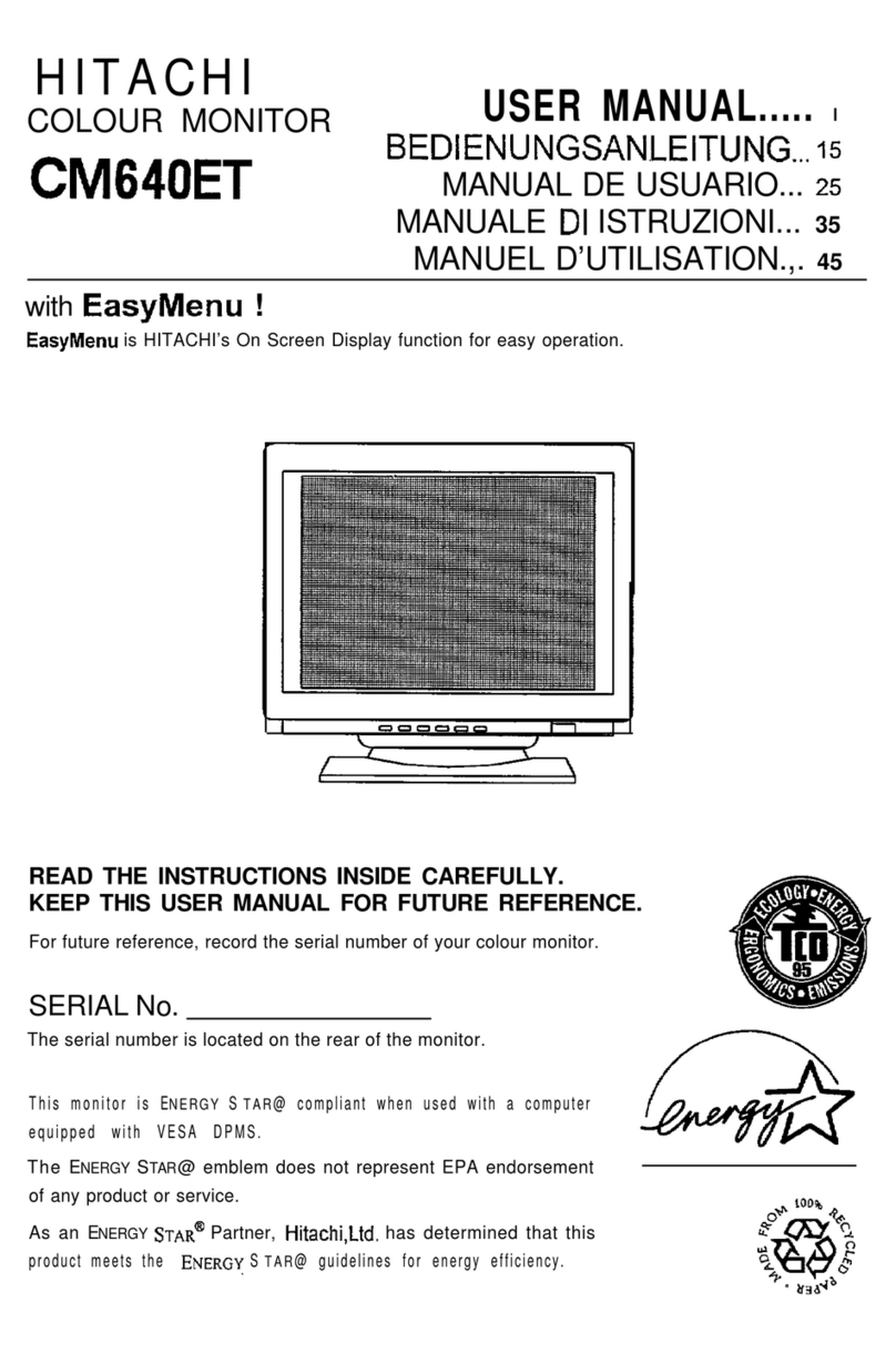 Hitachi CM640ET User manual