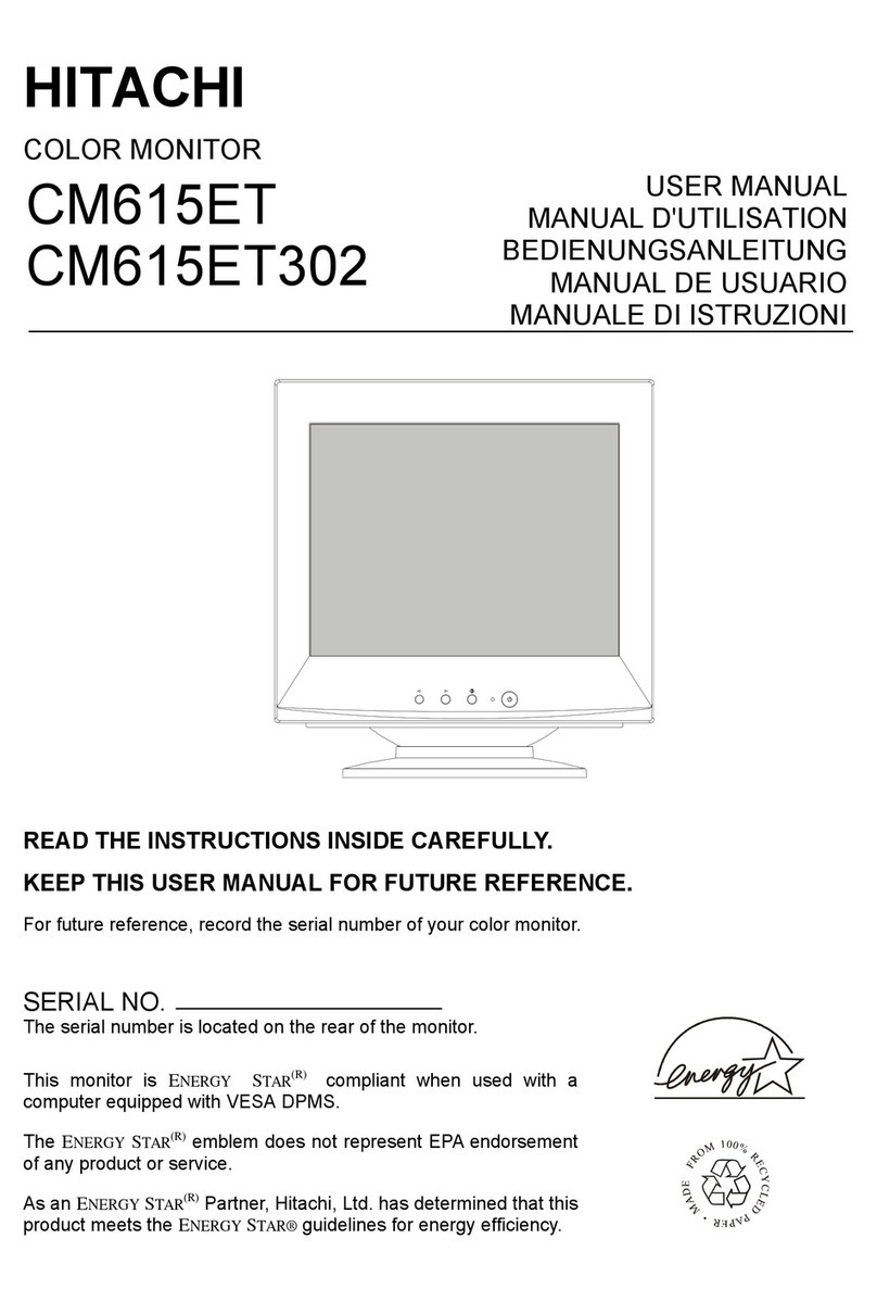 Hitachi CM615ET302 User manual