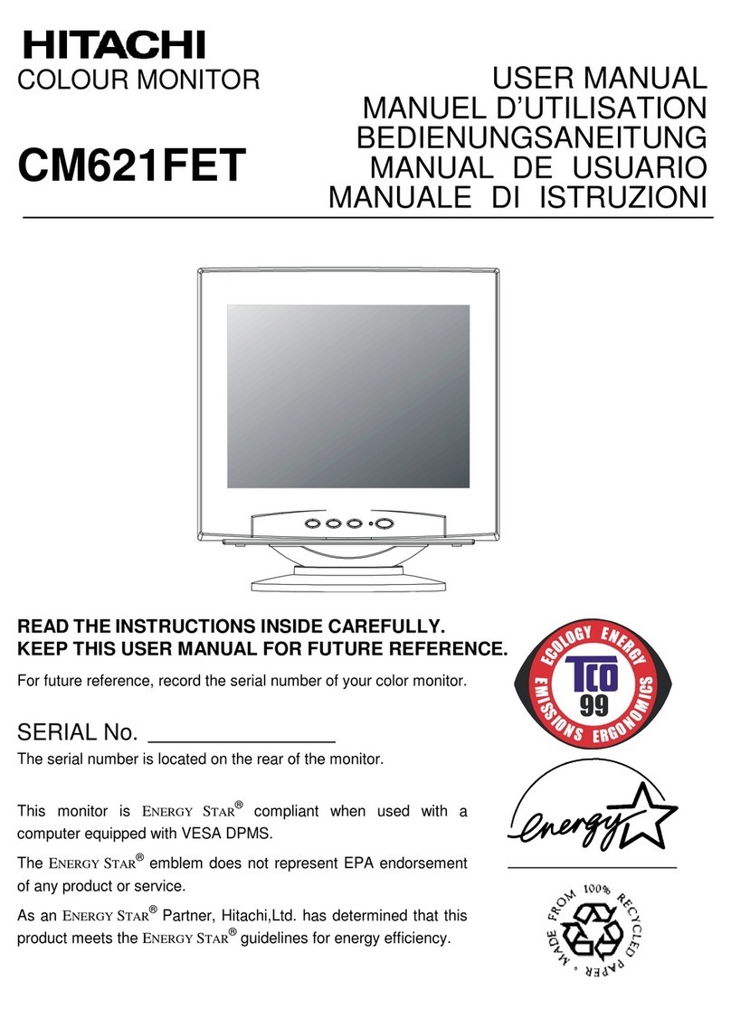Hitachi CM621FET User manual