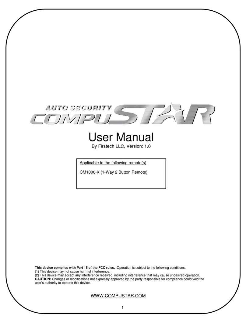 CompuSTAR CM1000-K User manual CompuSTAR CM1000-K User manual