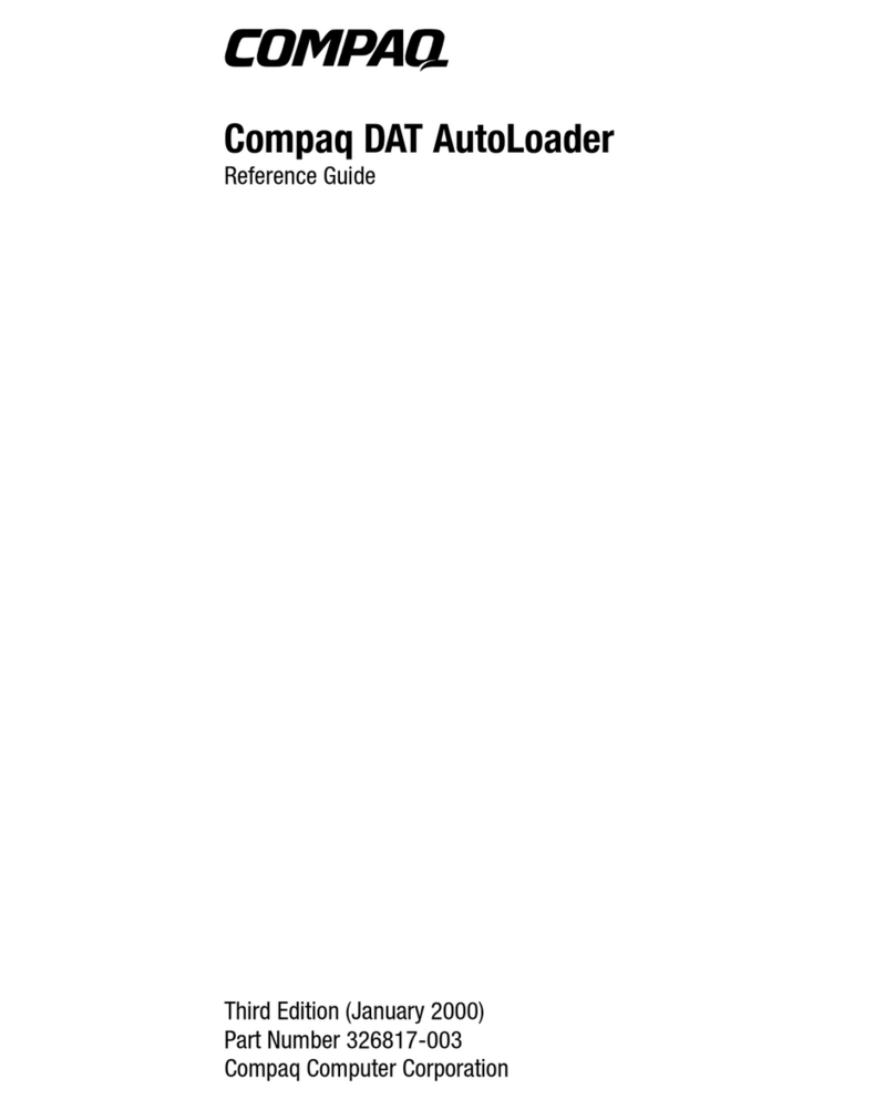 Compaq DAT AutoLoader User manual
