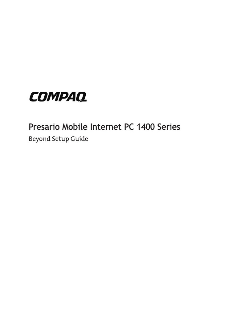 Compaq Presario 1400 - Notebook PC User manual Compaq Presario 1400 - Notebook PC User manual
