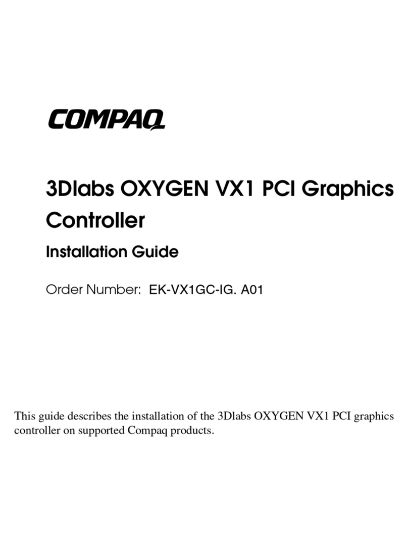 Compaq 3Dlabs OXYGEN VX1 User manual