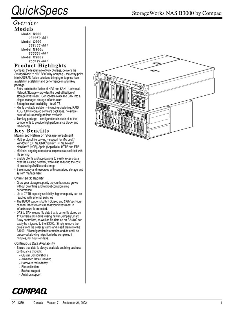 Compaq StorageWorks NAS B3000 User manual