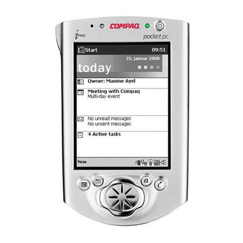 Compaq iPAQ Pocket PC H3100 Series User manual Compaq iPAQ Pocket PC H3100 Series User manual