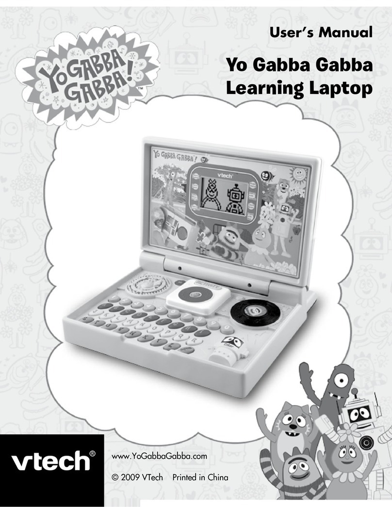 V-tech Yo Gabba Gabba Learning Laptop User manual