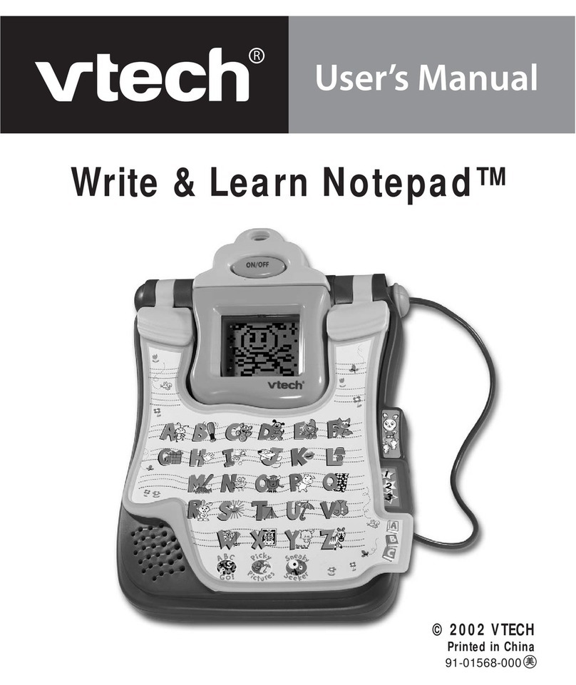 V-tech Write & Learn Notepad User manual