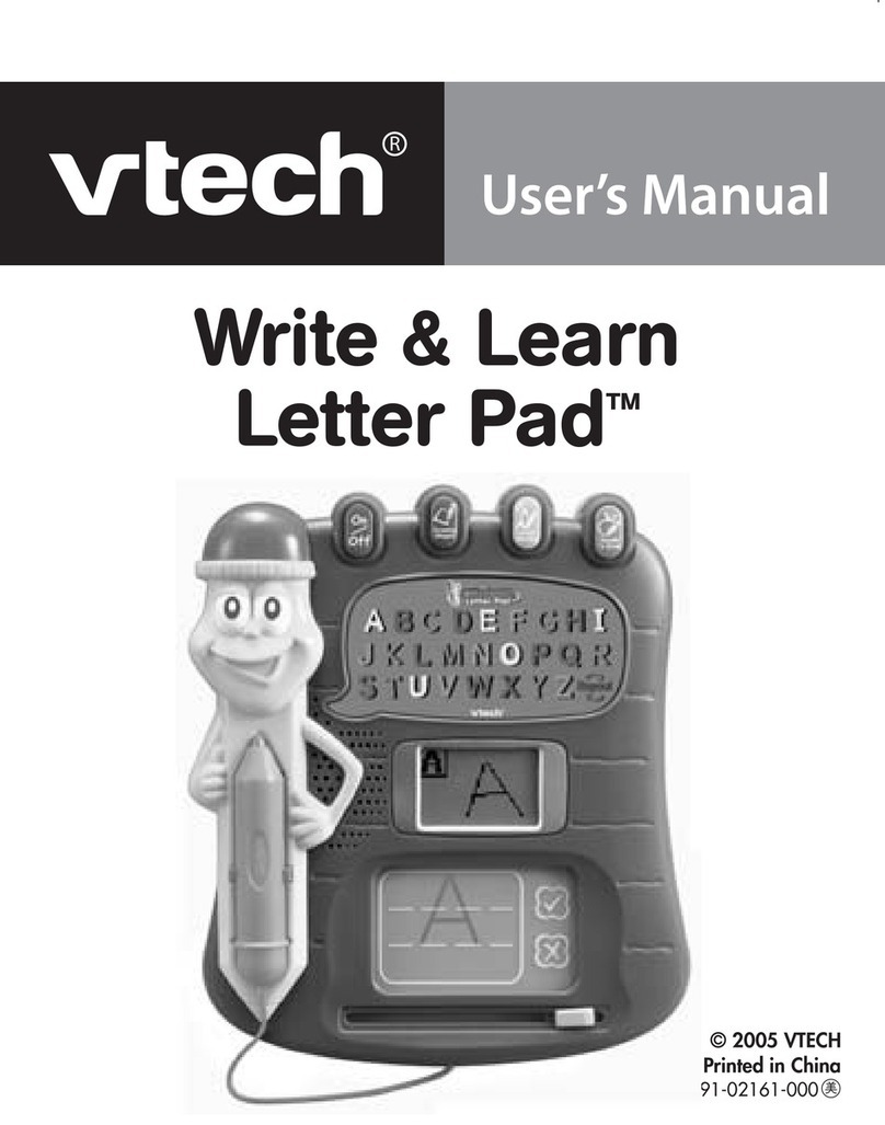 V-tech Write & Learn Letter Pad User manual