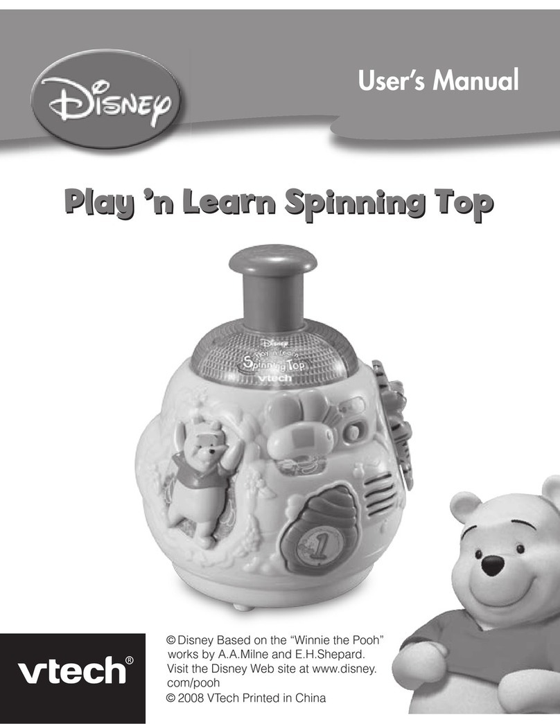 V-tech Winnie The Pooh Play n Learn Spinning Top User manual V-tech Winnie The Pooh Play n Learn Spinning Top User manual