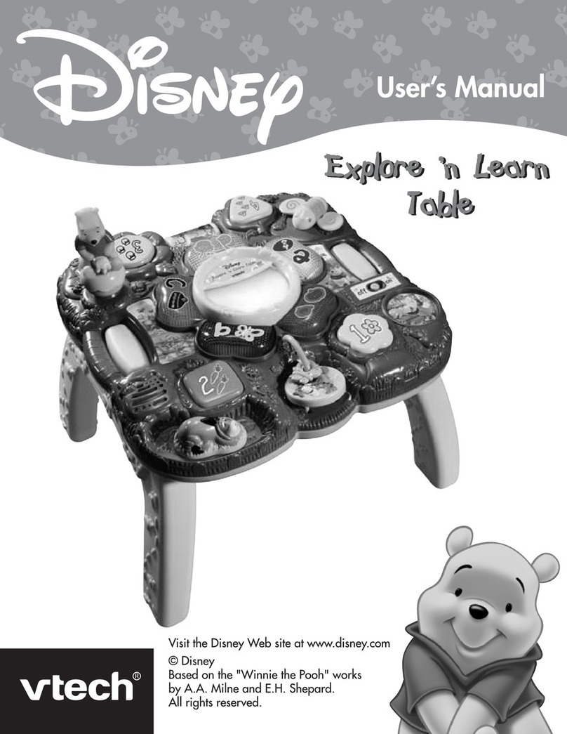 V-tech Winnie the Pooh Explore  n Learn Table User manual