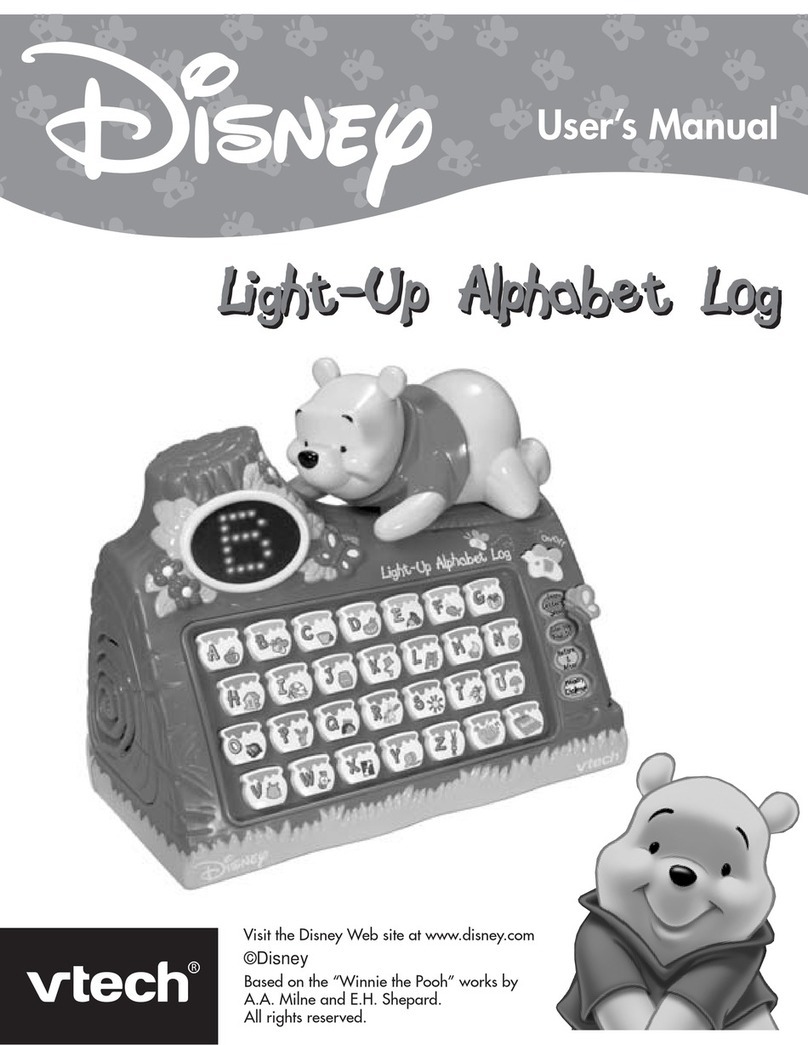 V-tech Winnie the Pooh Light-Up Alphabet Log User manual