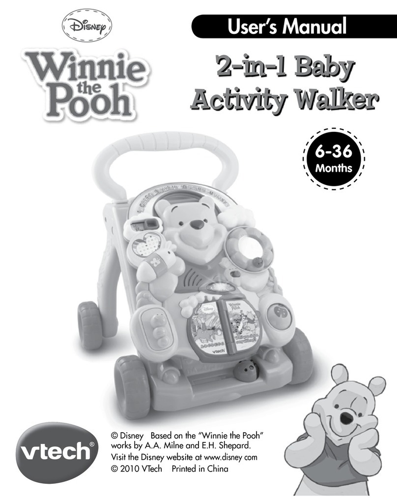 V-tech Winnie the Pooh 2-in-1 Baby Activity Walker User manual