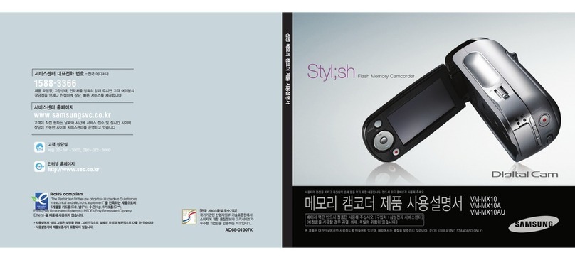 Samsung SC MX10 - Camcorder - 680 KP User manual