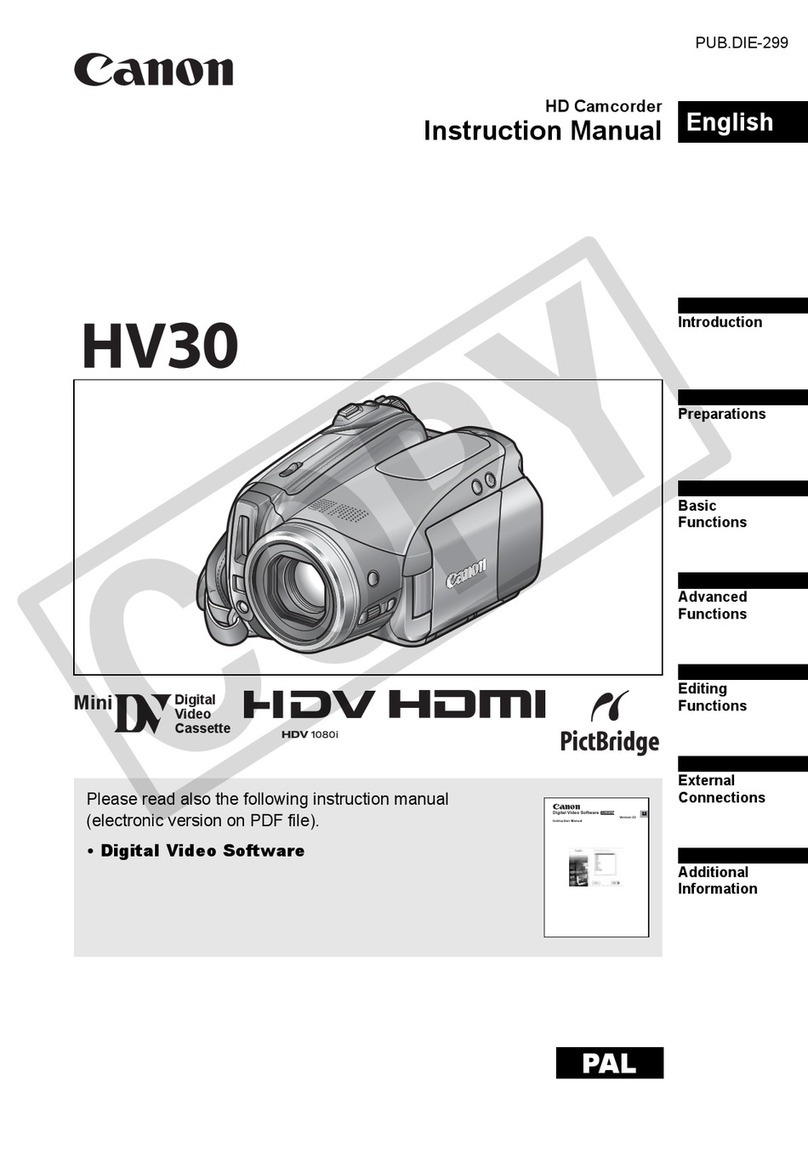 Canon HV30E User manual