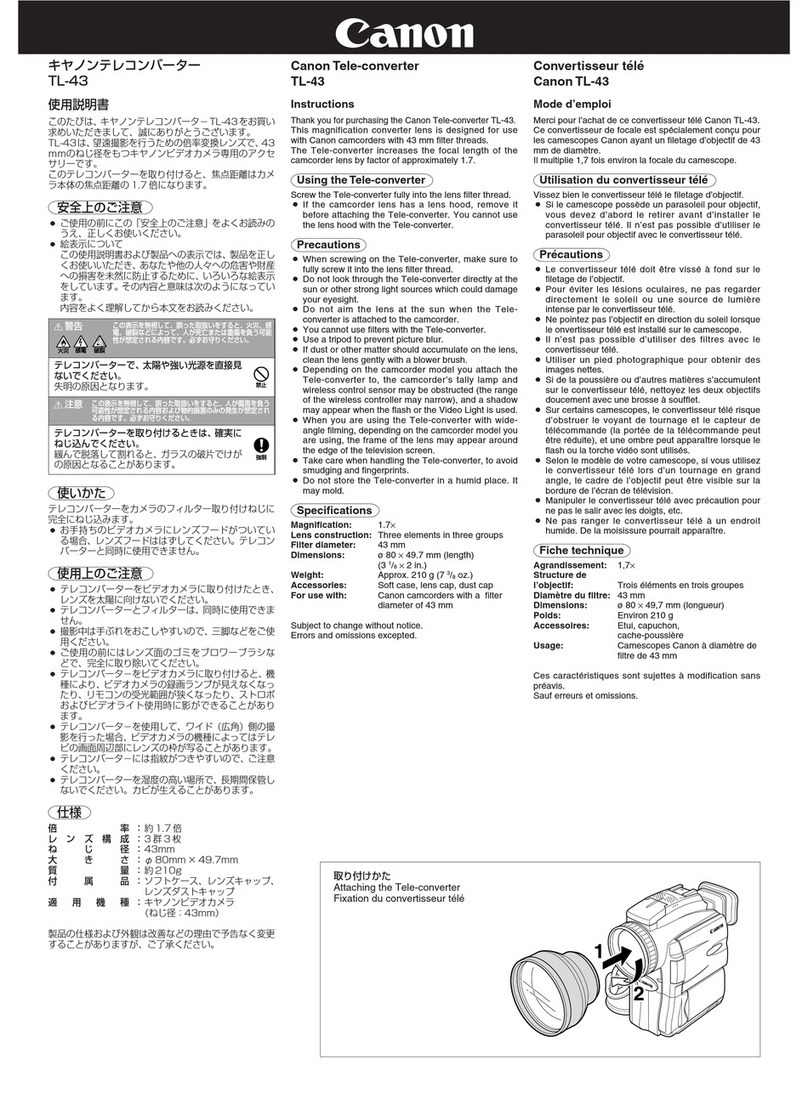 Canon TL-43 instructions