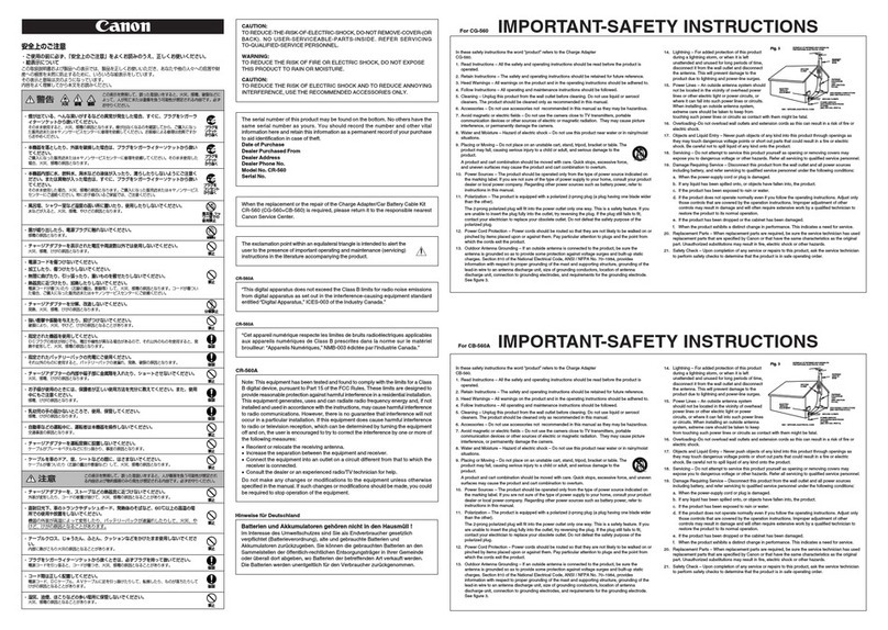 Canon Optura 100 MC User manual
