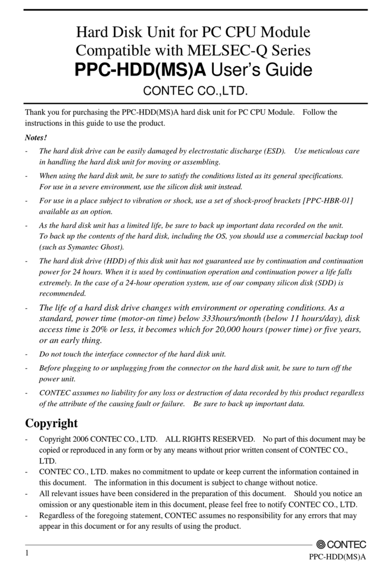 Contec PPC-HDD(MS)A user guide