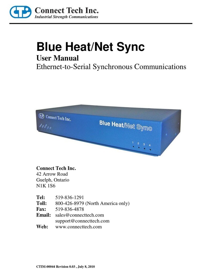 Connect Tech Blue Heat/Net Sync user manual