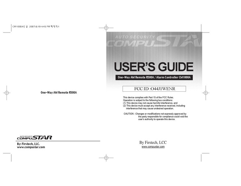 CompuSTAR CM1000A User manual