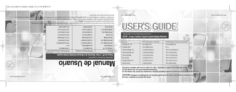 Firstech 2WSHLCD -5P User manual