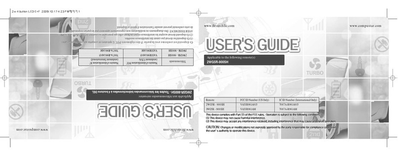 Firstech 2WG5R - 900SH user guide