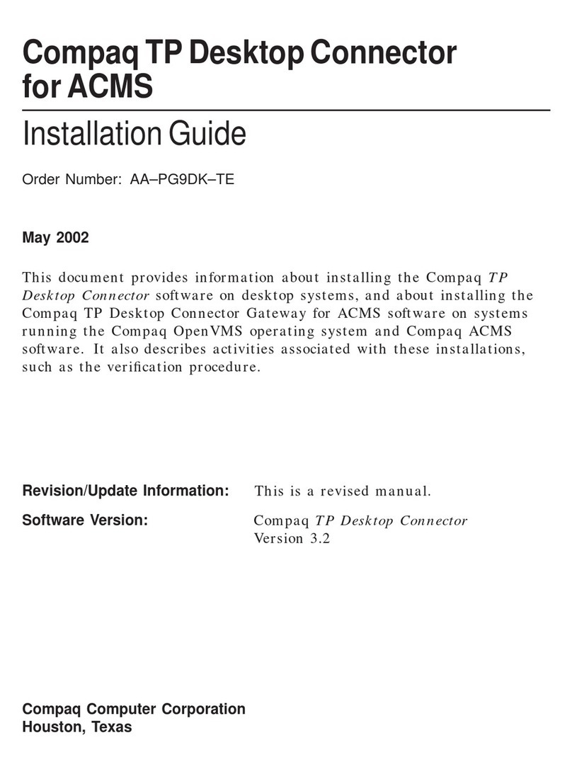 Compaq TP Desktop Connector installation guide