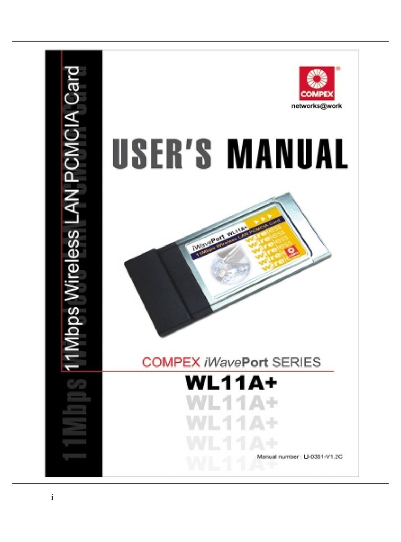 Compex IWAVEPORT WL11A+ user manual