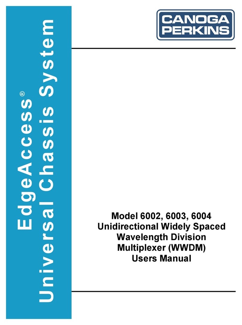 Canoga Perkins 6002 User manual