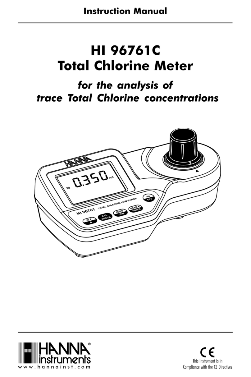 Hanna Instruments HI 96761C instruction manual