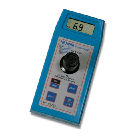 Hanna Instruments MULTIPARAMETER ION SPECIFIC METERS User manual