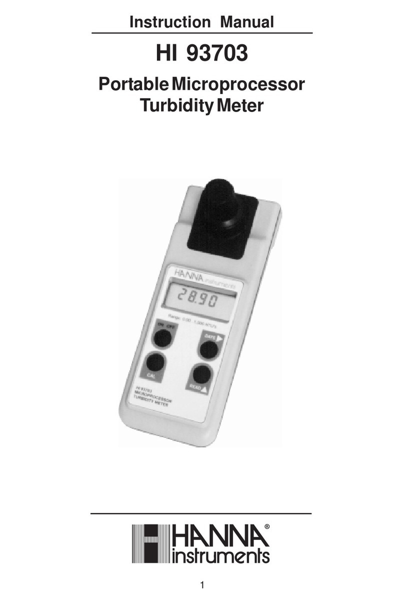 Hanna Instruments HI 93703 User manual Hanna Instruments HI 93703 User manual