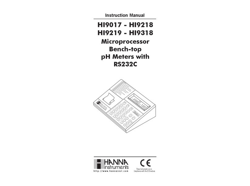 Hanna Instruments HI 9219 User manual Hanna Instruments HI 9219 User manual