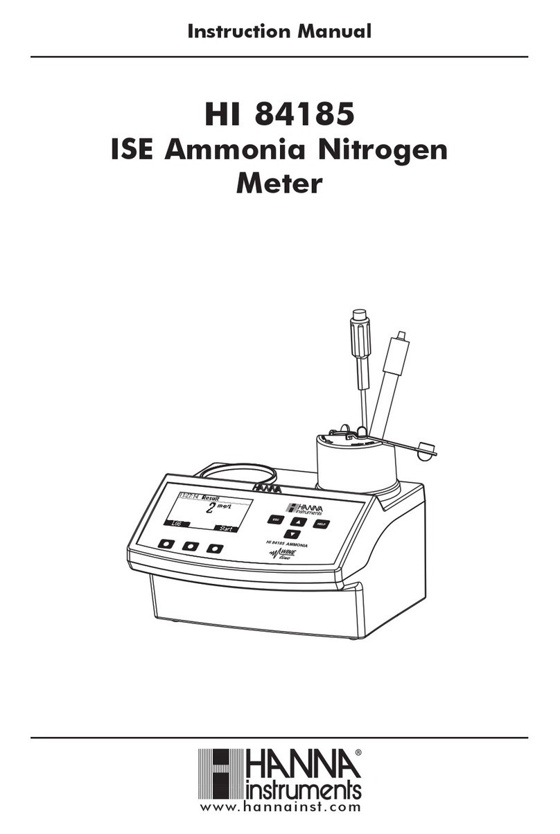 Hanna Instruments HI 84185 User manual