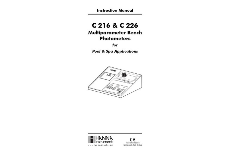 Hanna Instruments C 216 instruction manual