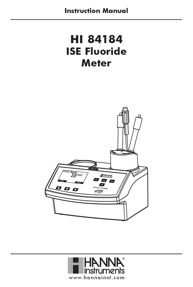 Hanna Instruments HI 84184 User manual
